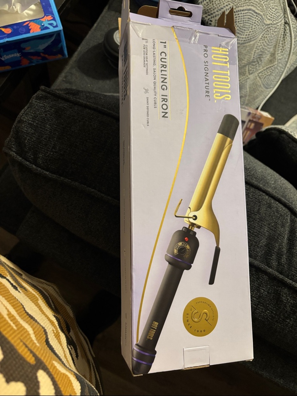 Hot Tools Pro Signature 1" Curling Iron - Gold & Black